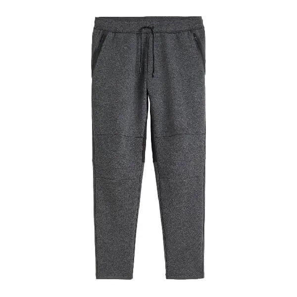 Спортивные джоггеры H&M Sports Joggers in DryMove, темно-серый меланж