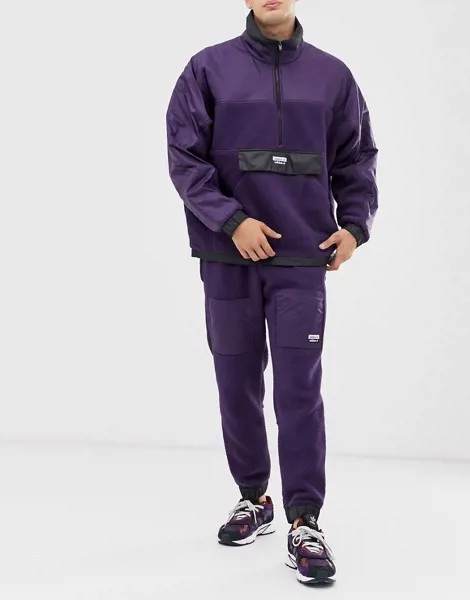 Фиолетовые флисовые джоггеры adidas Originals-Фиолетовый