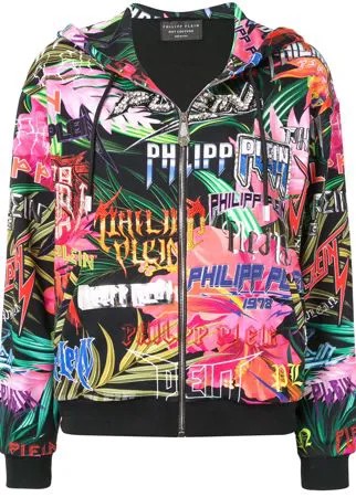 Philipp Plein худи на молнии с логотипом