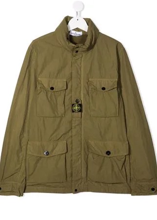 Stone Island Junior куртка с карманами карго