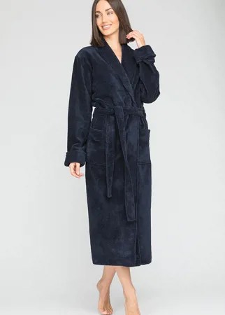 Халат женский Peche Monnaie NATUREL PM 908 синий 4XL