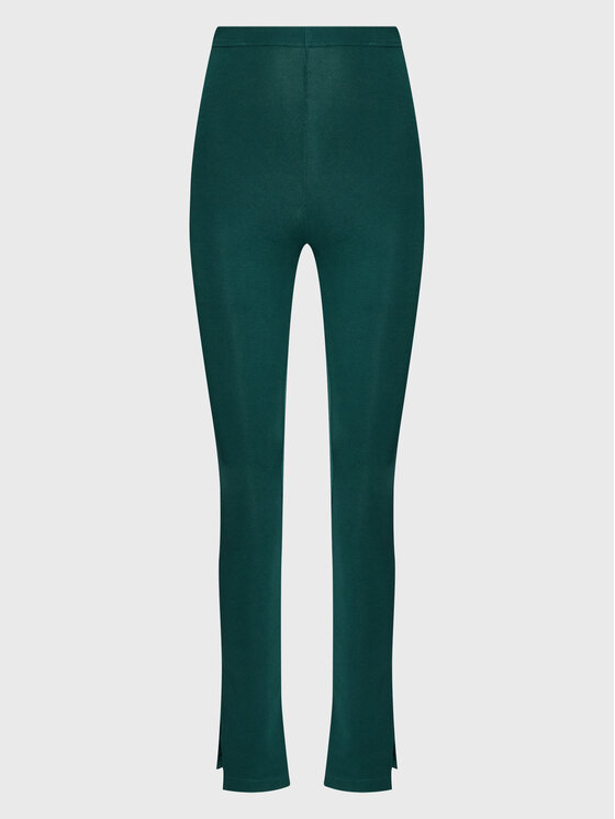 Тканевые брюки узкого кроя Reebok, зеленый