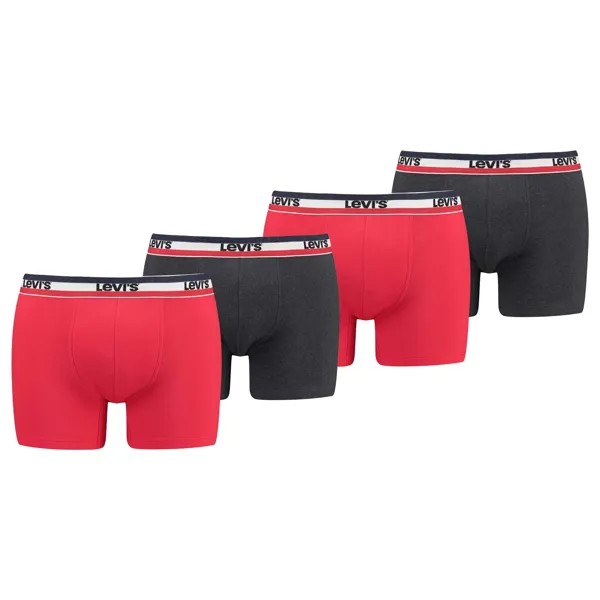 Боксеры Levi´s Boxershort 4 шт, красный