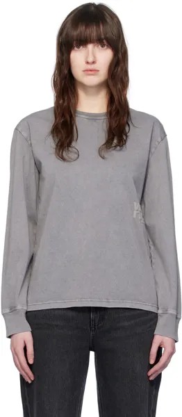 Серая футболка с длинным рукавом Alexanderwang.T