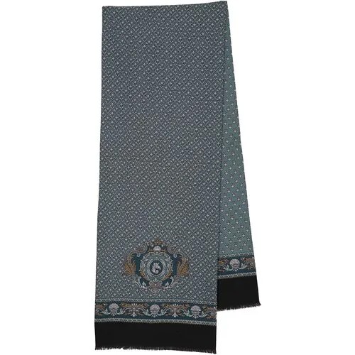 Шарф Павловопосадская платочная мануфактура,140х27 см, one size, серый