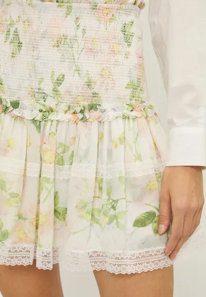Мини-юбка IMMORTAL SMOCKED MICRO SKIRT Needle & Thread, розовый