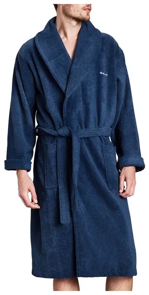 Халат Gant Home Terry Bathrobe 856003203 синий M