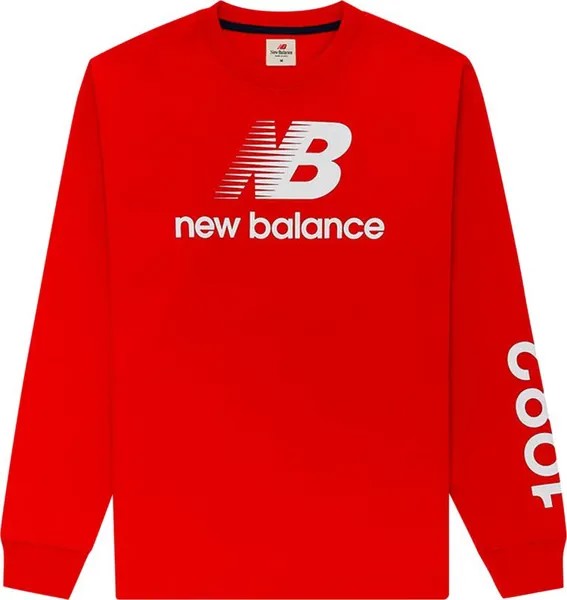 Лонгслив New Balance Made In USA Heritage Long-Sleeve Tee 'Team Red', красный