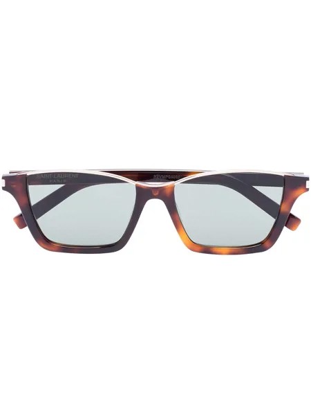 Saint Laurent Eyewear солнцезащитные очки черепаховой расцветки