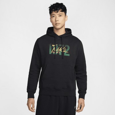Худи Nike Sportswear Club Fleece, цвет Black/Black/Malachite