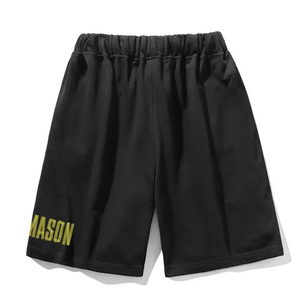 Masongarments Повседневные шорты унисекс, Черная/Белая Панда