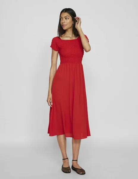 Летнее платье MIDIKLEID KURZARM VILA, красный