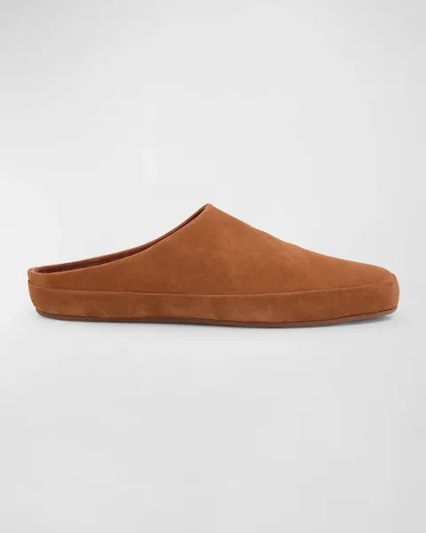 Мужские замшевые сабо Tomori Sabot Loro Piana, цвет Calf Brown