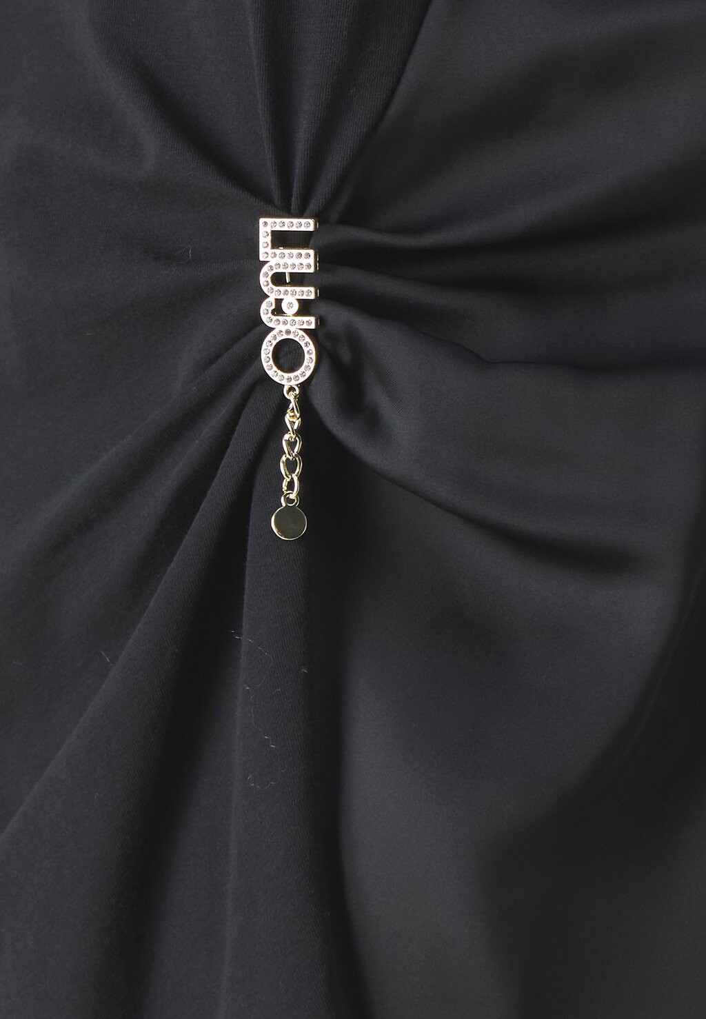 Футболка с принтом BROOCH LIU JO, черный