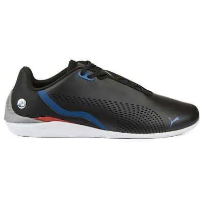 Puma Bmw Mms Drift Cat Decima Perforated Lace Up Mens Black Sneakers Casual Sho