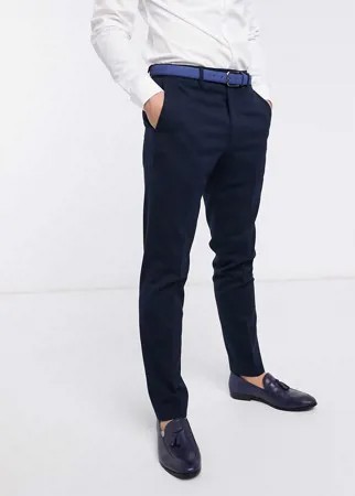 Узкие фланелевые брюки French Connection wedding-Синий