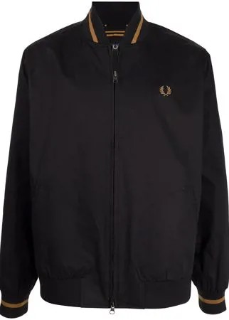 FRED PERRY бомбер с вышитым логотипом