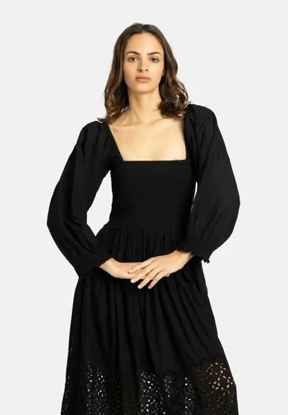 Платье макси Free People, черный