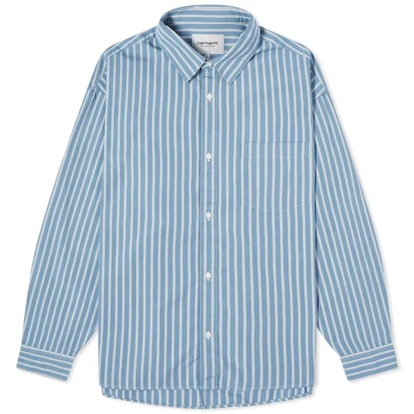 Рубашка Carhartt Wip Ligety Stripe, цвет Vancouver Blue & Wax