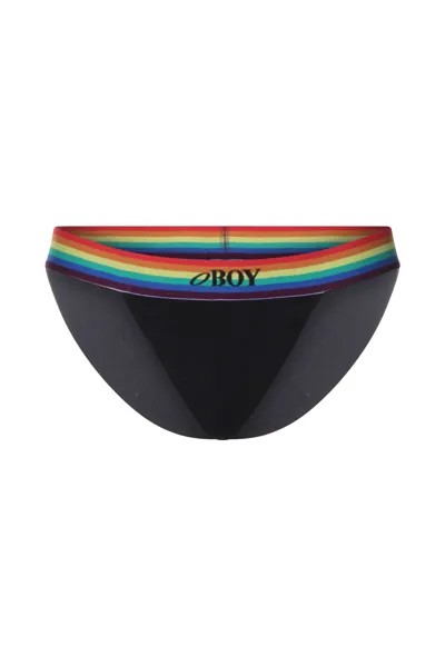Трусы Oboy Tanga U134 RAINBOW, черный