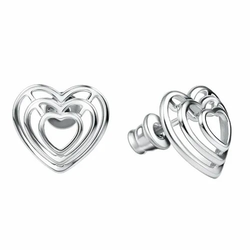 Серьги Яхонт, серебро, 925 проба