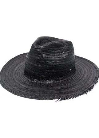 Saint Laurent соломенная шляпа с бахромой