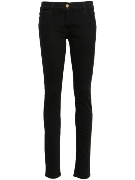 Джинсы скинни с логотипом Elisabetta Franchi, черный