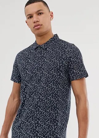 Поло с цветочным принтом Jacamo-Черный