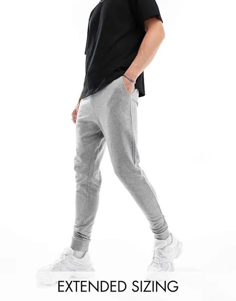 ASOS DESIGN – Essential – джоггеры скинни серого меланжевого цвета
