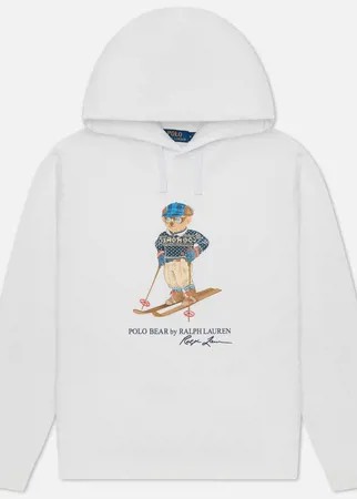 Мужская толстовка Polo Ralph Lauren Polo Ski Bear Fleece Hoodie, цвет белый, размер XS