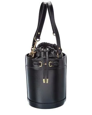 Gucci Horsebit 1955 Маленькая кожаная сумка-мешок женская черная