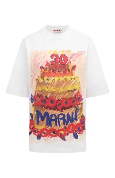 Хлопковая футболка Marni
