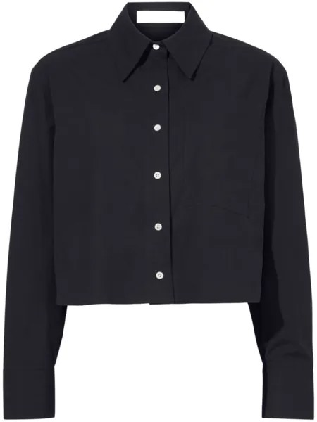 Proenza Schouler White Label поплиновая рубашка, черный