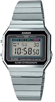 Японские наручные  мужские часы Casio A700W-1A. Коллекция Vintage