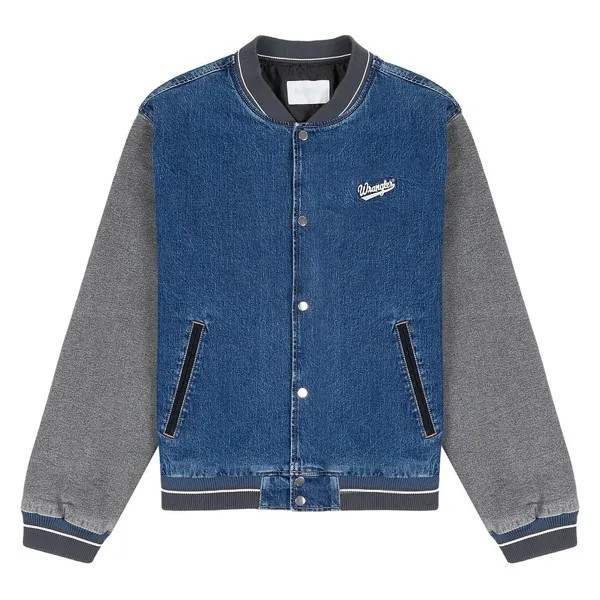 Куртка Wrangler Baseball Oversized Denim, синий