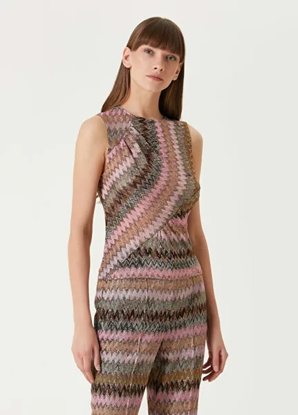 Блузка с зигзагообразным узором Missoni, мультиколор