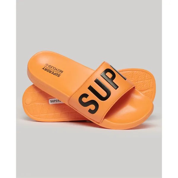 Шлепанцы Superdry Code Core Vegan Pool, оранжевый