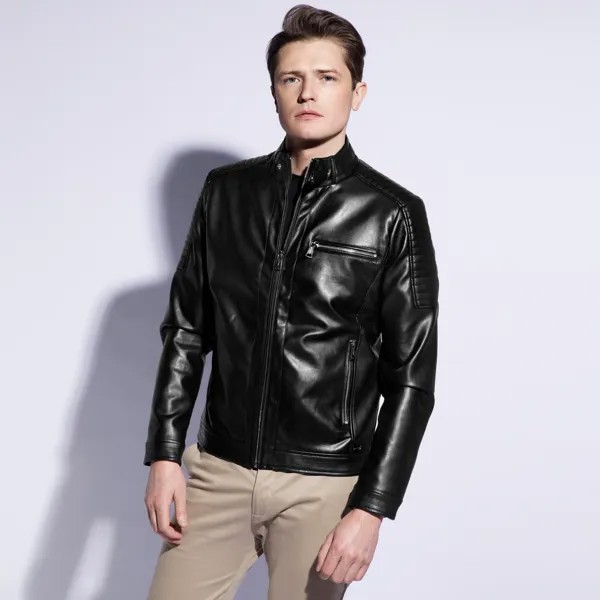 Кожаная куртка Wittchen Stylish eco leather jacket, man, черный