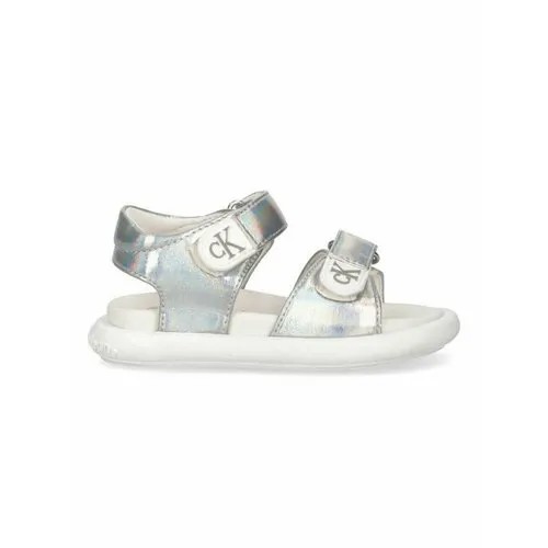 Сандалии Calvin Klein Jeans, размер EU 23, серебряный