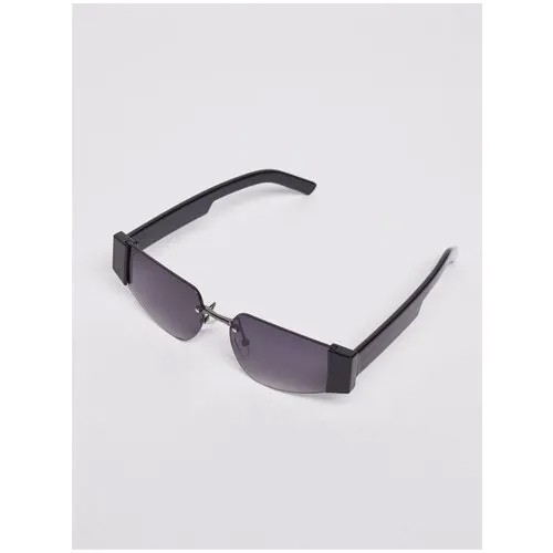 Солнцезащитные очки без оправы, цвет Черный, размер No_size