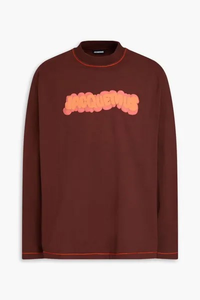 Футболка из хлопкового джерси Pate A Modeler с логотипом Jacquemus, мерло