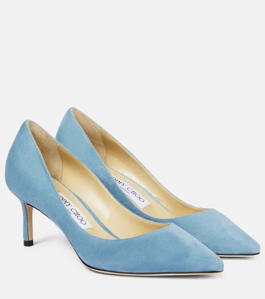 Замшевые туфли Romy 60 Jimmy Choo, синий