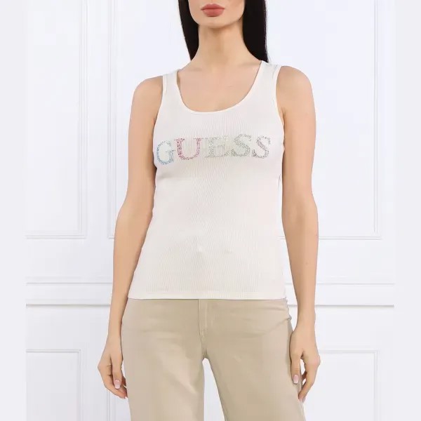 Облегающий топ Guess, экрю