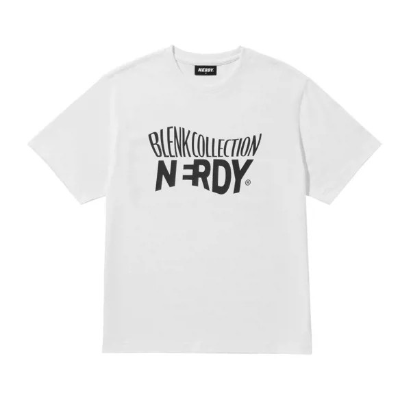 NERDY Wave Logo Short Sleeve T-Shirt White