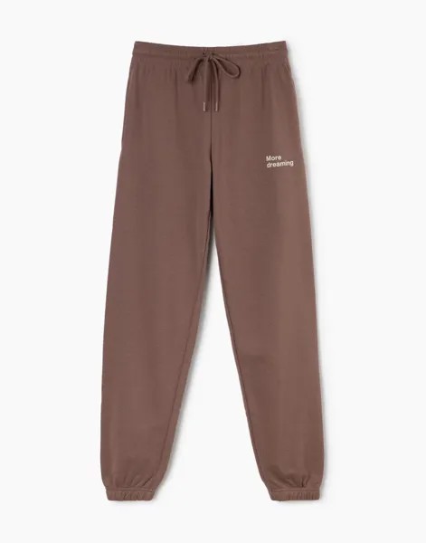 Спортивные брюки женские Gloria Jeans GAC020436 коричневые XS/164