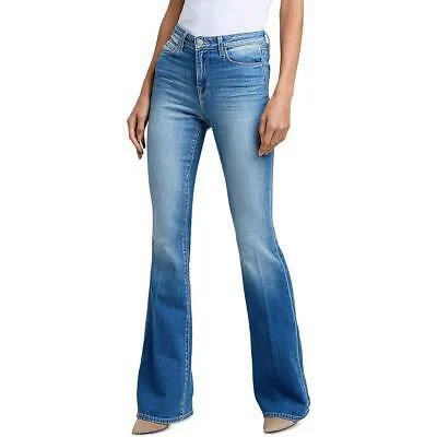 LAgence Женские синие джинсовые расклешенные джинсы с высокой посадкой 25 BHFO 6388