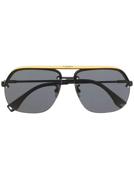 Fendi Eyewear солнцезащитные очки-авиаторы