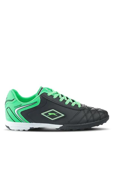 Мужские футбольные кроссовки HUGO HS Astroturf, черные/зеленые SLAZENGER