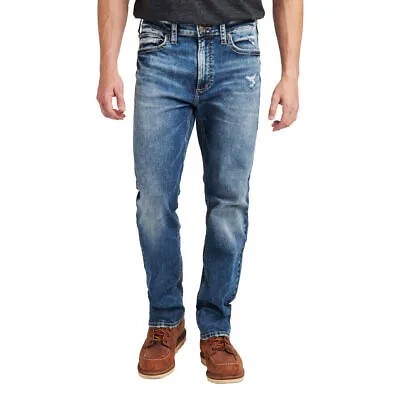 Серебряные джинсы Мужские джинсы Grayson Easy Fit с прямыми штанинами