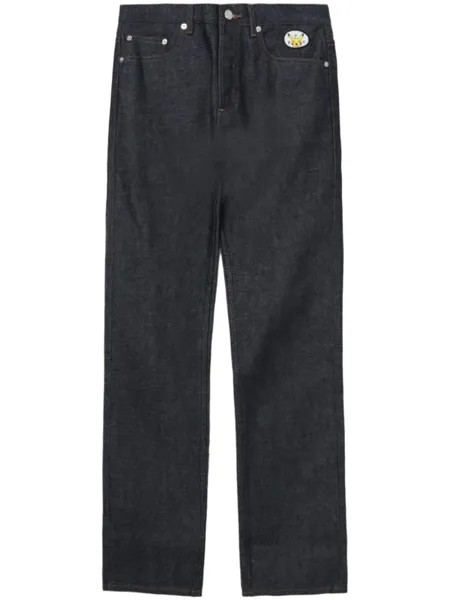 A.P.C. прямые джинсы New Standard из коллаборации с Pokemon, серый